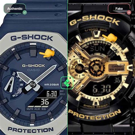 g shock watches fake|g shock counterfeit vs real.